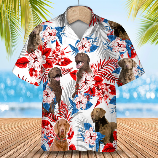 Chesapeake Bay Retriever Hawaiian Shirt - Gift for Summer, Summer aloha shirt, Hawaiian shirt for Men and women HO0644