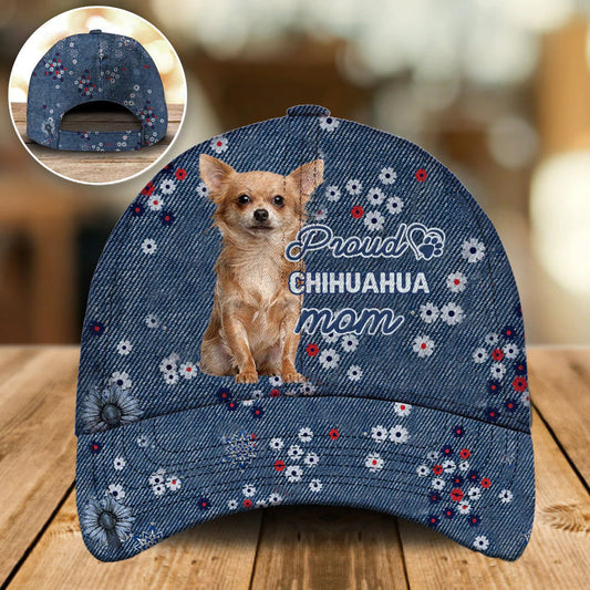Chihuahua Proud Mom Classic Cap Hat, Summer Cap Hat For Dog Mom CO0614