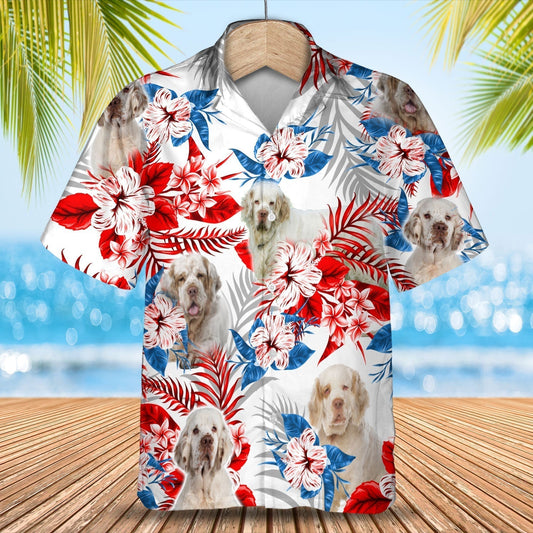 Clumber Spaniel Hawaiian Shirt - Gift for Summer, Summer aloha shirt, Hawaiian shirt for Men and women HO0654