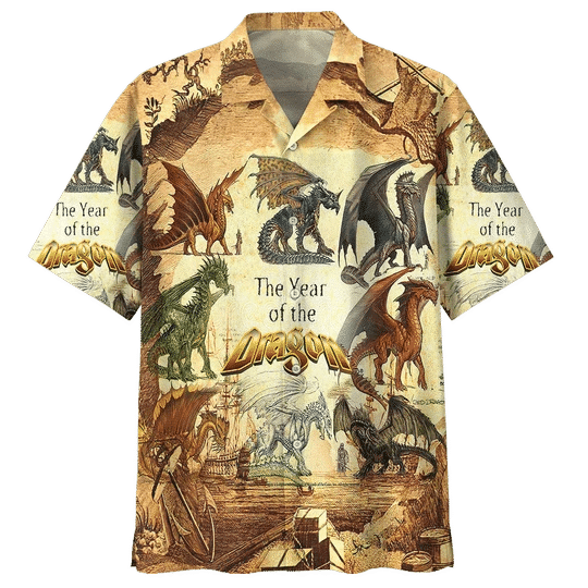 Dragon Hawaiian Shirt, Vintage Dragon Hawaiian shirt, Dragon Hawaii Shirt For Men Women HO2000