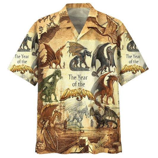 Dragon Hawaiian Shirt, Vintage Dragon Hawaiian shirt, Dragon Hawaii Shirt For Men Women HO2000