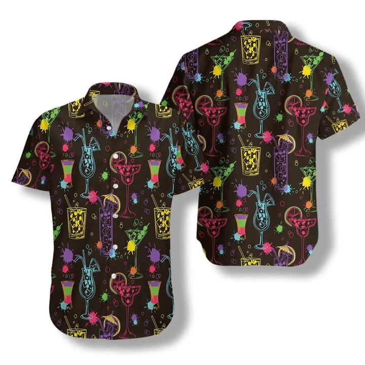 Colorful Cocktails Cool Summer Tastes Hawaiian Shirt HO0745