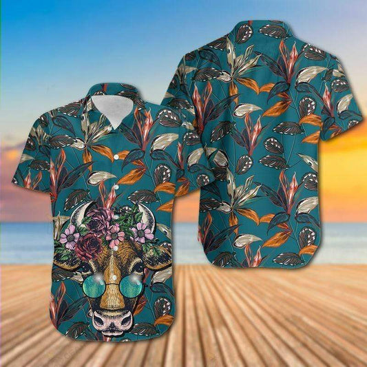 Cow Floral Tropical Hawaiian Shirt For Men & Women HO2253