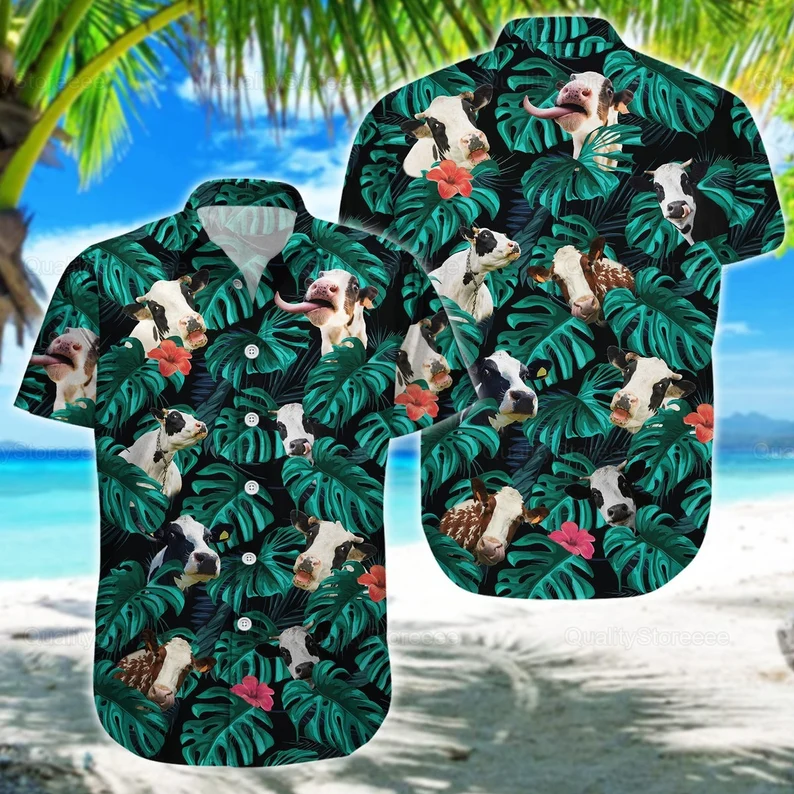 Cow Hawaii Shirt, Cow Shirts, Shirt For Men, Hawaiian Shirts, Cow Gifts HO2327