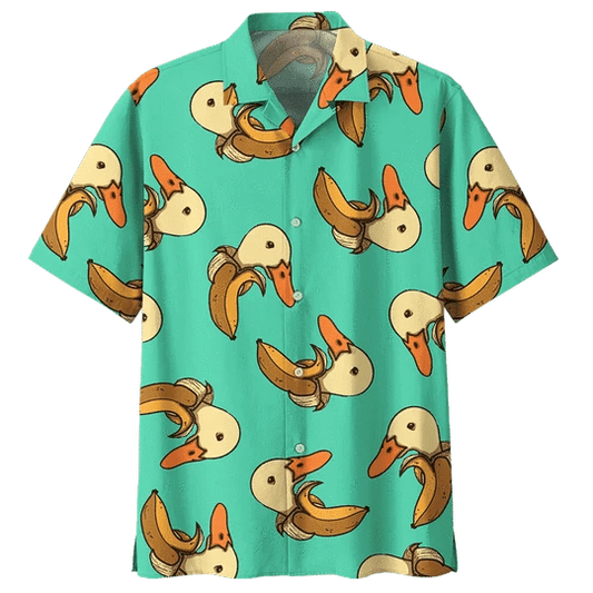 Crazy Duck Background Hawaiian Shirt HO1969