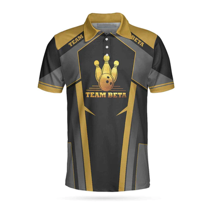 Custom Bowling Polo Shirts For Team BO0014
