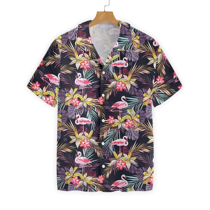 Cute Flamingo Brilliant Tropical Forest Hawaiian Shirt HO1184
