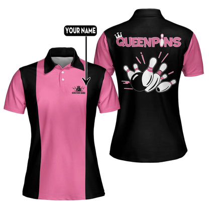 Custom Queen Pins Bowling Shirts Polos BW0050