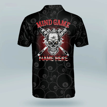 Skull Mind Game Billiard Polo Shirt BI0025