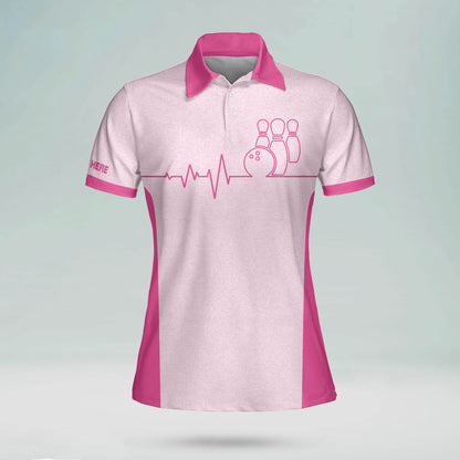 Heartbeat Pulse Bowling Shirts Women BW0036