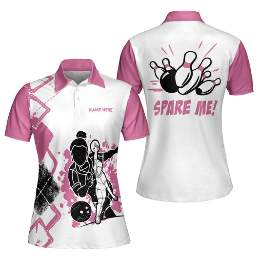Custom Spare Me Pink Bowling Shirts BW0056