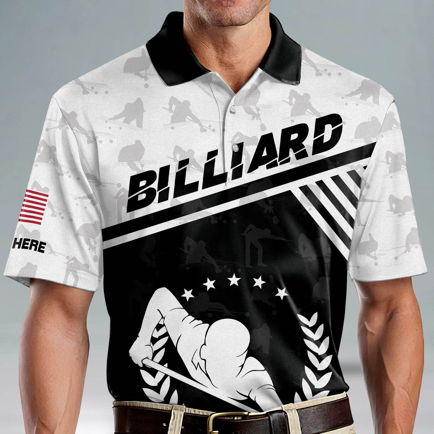 LASFOUR Custom Billiards Shirts Men's Polo BI0035