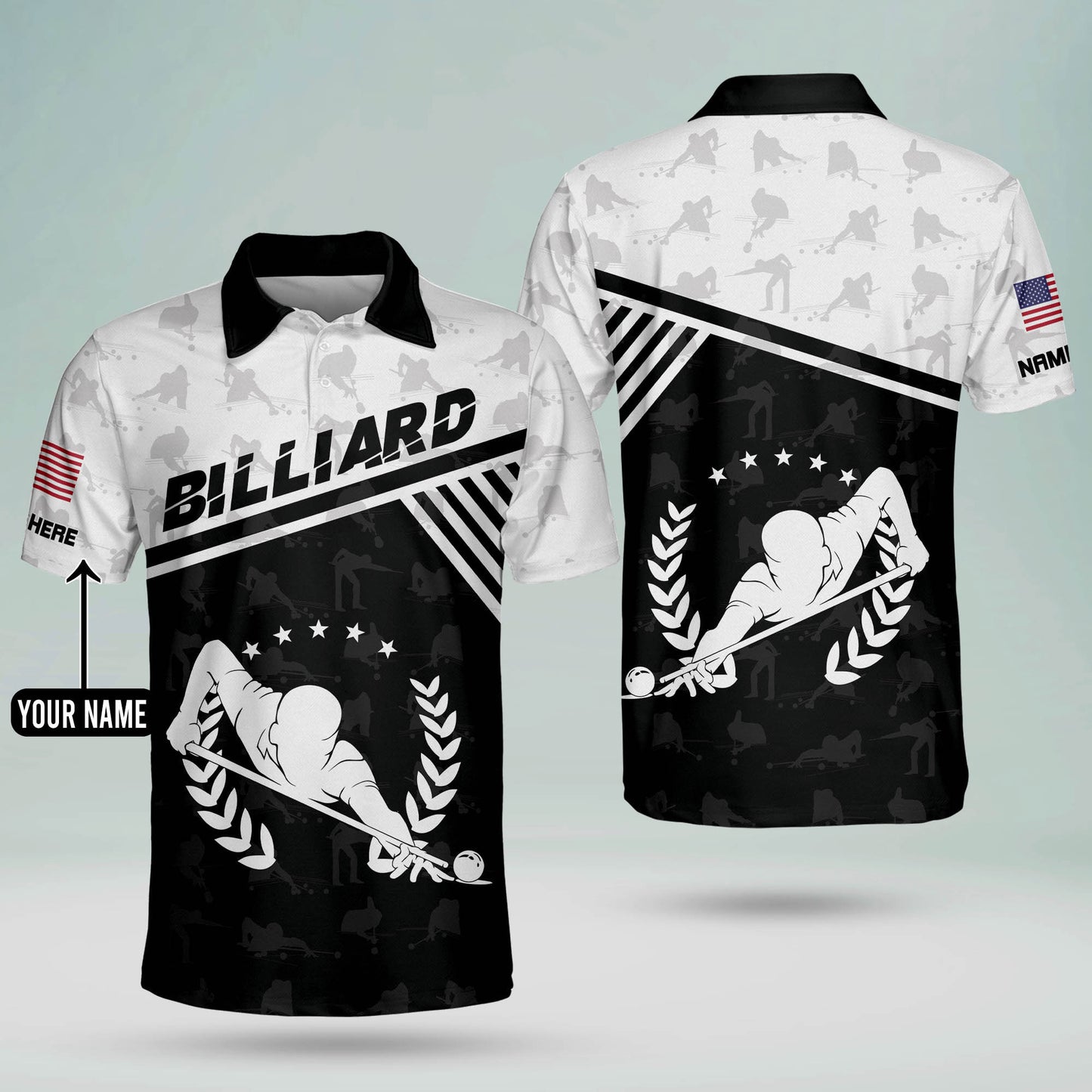 LASFOUR Custom Billiards Shirts Men's Polo BI0035