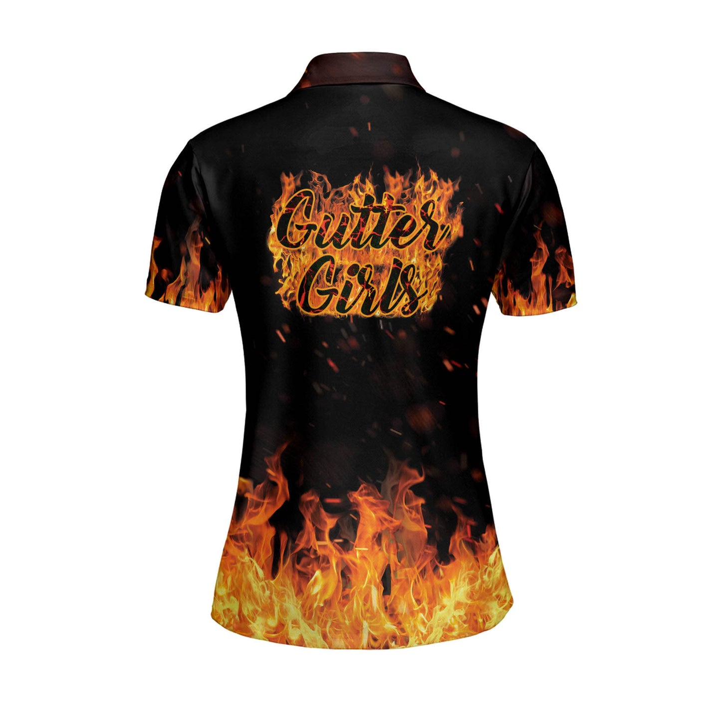 Custom Gutter Girls Fire Bowling Shirt BW0046
