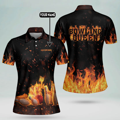 Custom Bowling Queen Polo Shirts BW0032