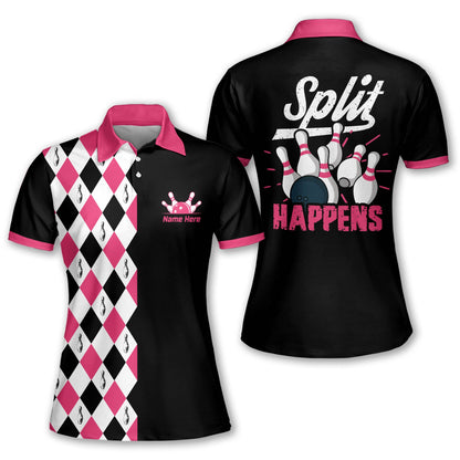 Split Happens Bowling Shirts For Women BW0090