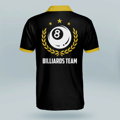 LASFOUR Custom Billiard Dry Fit Polo Shirts for Men BI0036