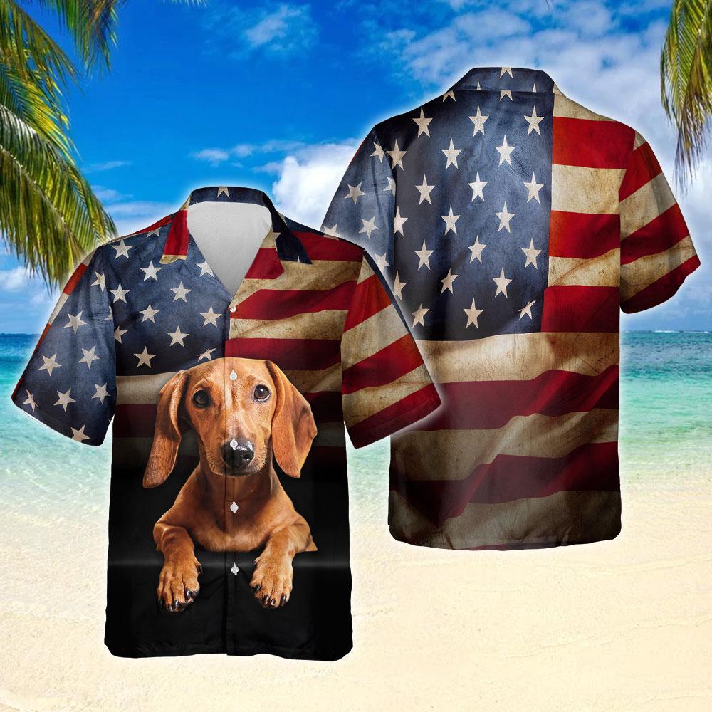 Dachshund Aloha Hawaiian Shirts, Dog Hawaiian shirt For Men, Women HO1467