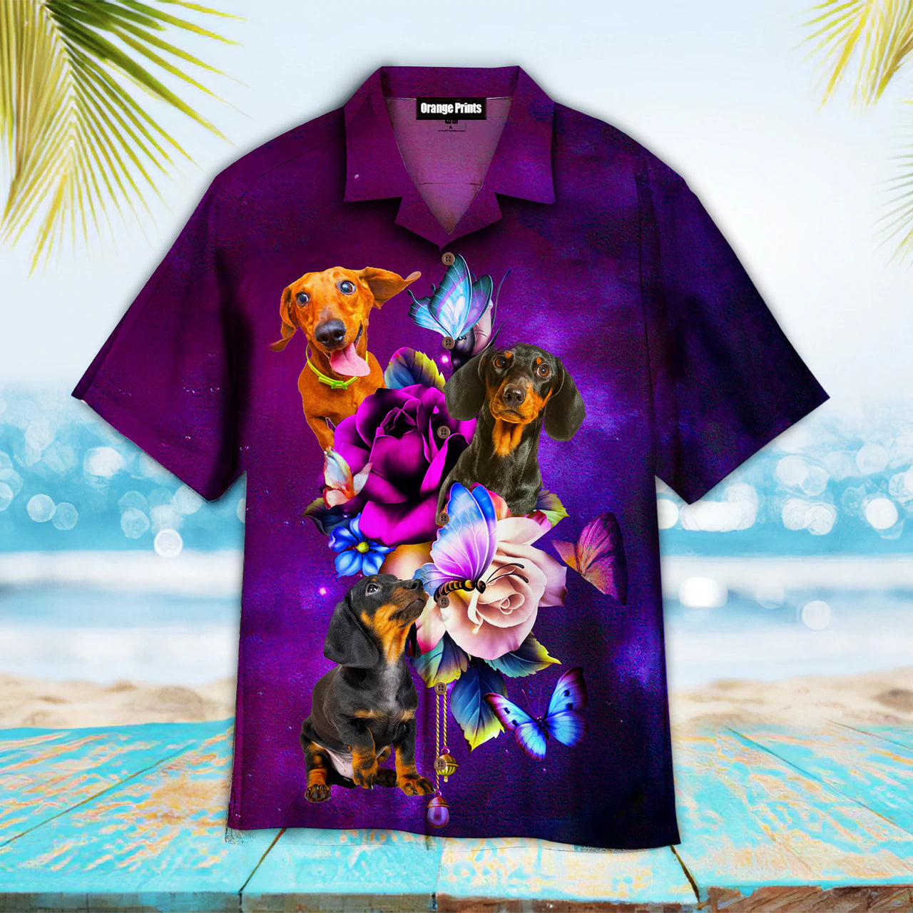 Dachshund Dog Summer Beach Aloha Hawaiian Shirts For Men & For Women HO1465
