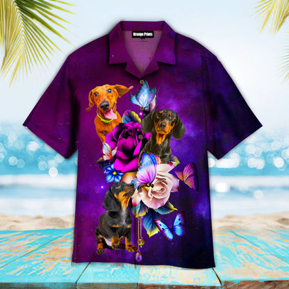 Dachshund Dog Summer Beach Aloha Hawaiian Shirts For Men & For Women HO1465
