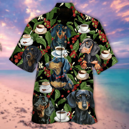 Dachshund Dog Summer Beach Aloha Hawaiian Shirts For Men & For Women HO1465