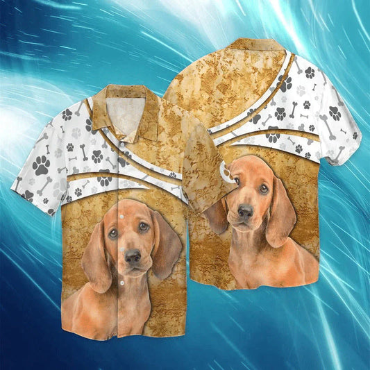 Dachshund Dog For Men And Women Graphic Print Short Sleeve Hawaiian Casual Shirt HO3813