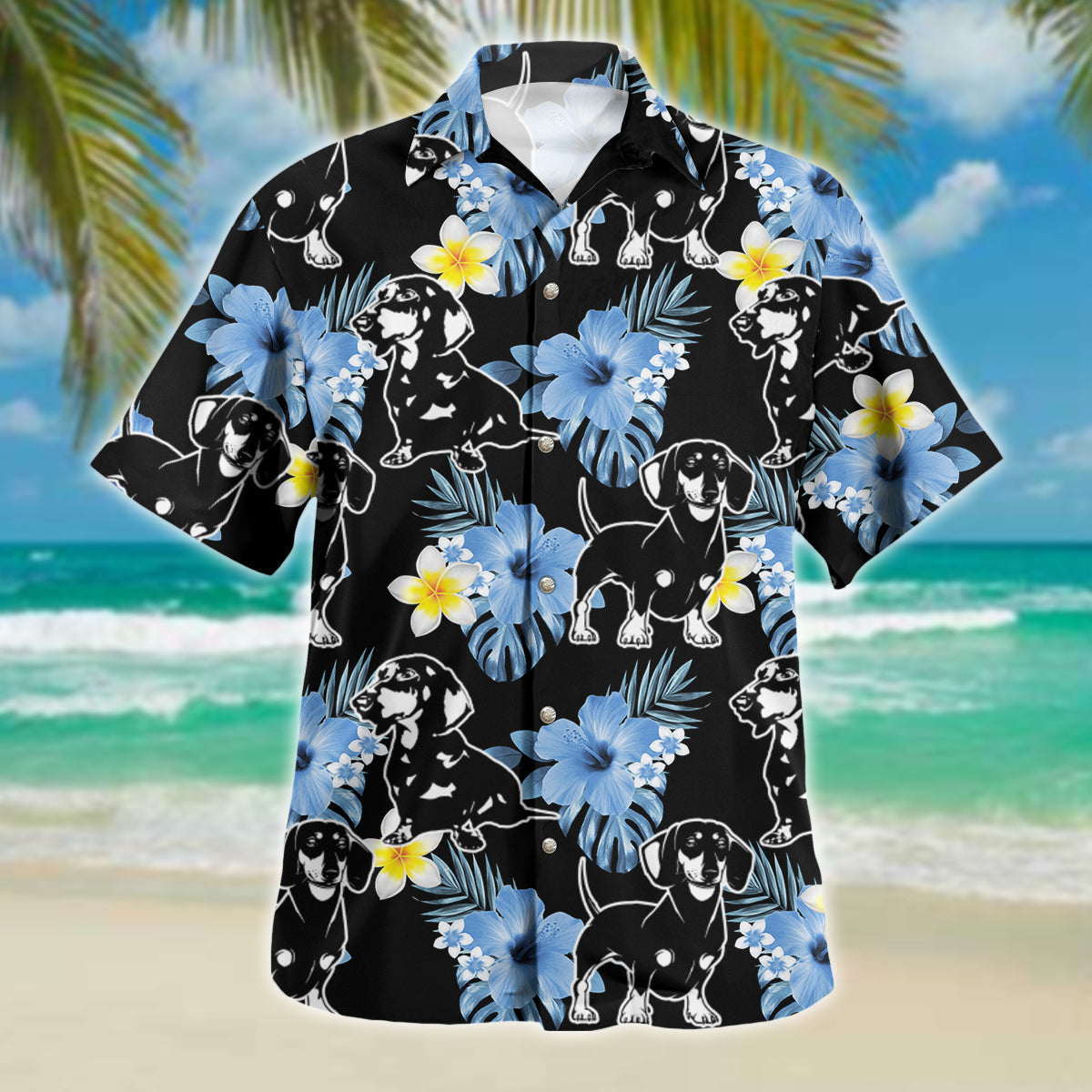 Dachshund dog Hawaiian shirt, Gift for Dog lovers HO2460