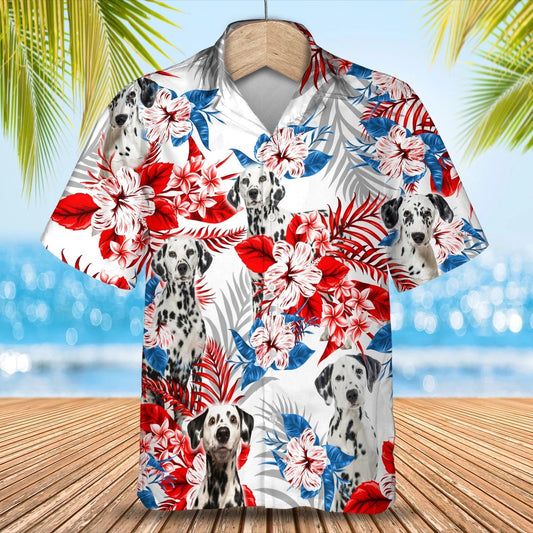 Dalmatian Hawaiian Shirt, Summer aloha shirt, Men Hawaiian shirt, Gift for summer HO0793