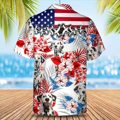 Dalmatian Hawaiian Shirt, Summer aloha shirt, Men Hawaiian shirt, Gift for summer HO0793