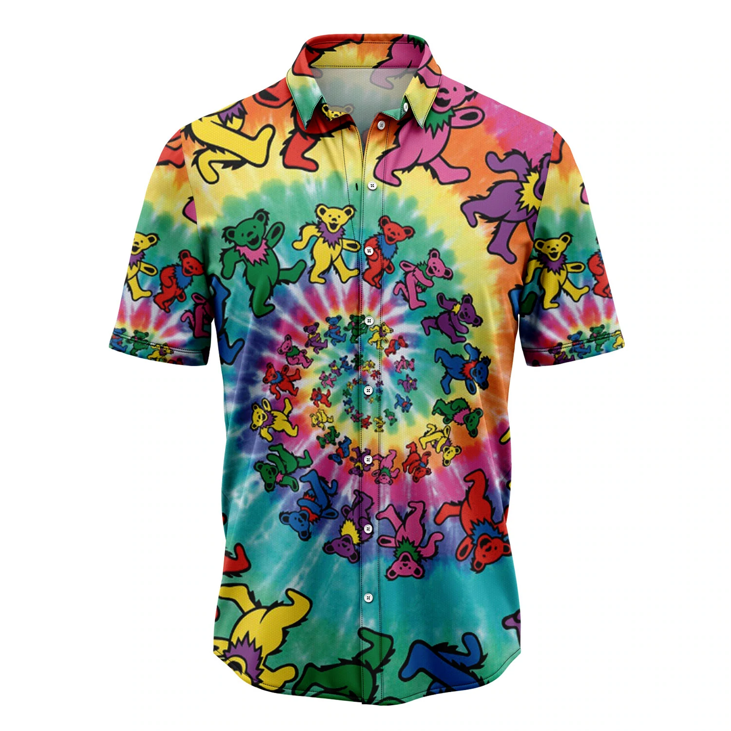 Dancing Bear Hawaiian Shirt, Summer Hawaiian Shirts for Men, Aloha Beach Shirt HO1071