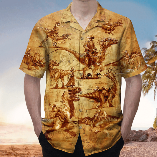 Dinosaurs Shirt for Men & women, Dinosaurs Hawaiian Shirt For Dinosaurs Lovers HO0198