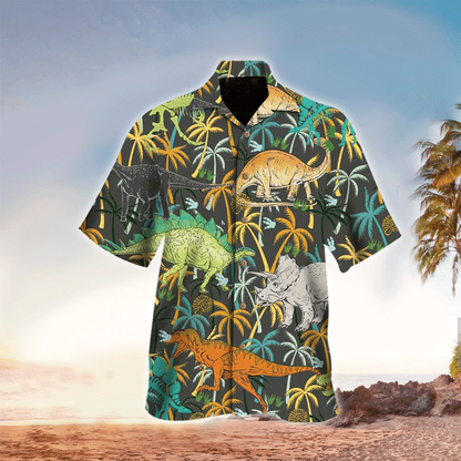 Dinosaurs Terrier Aloha Hawaii Shirt, Perfect Hawaiian Shirt For Dinosaurs Lover HO2193
