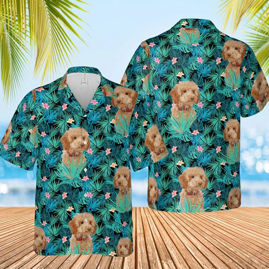 Dog Personalized Hawaiian Shirt, Short Slevee Hawaiian Aloha Shirt, Dog floral Hawaii shirt for men, Women HO2707
