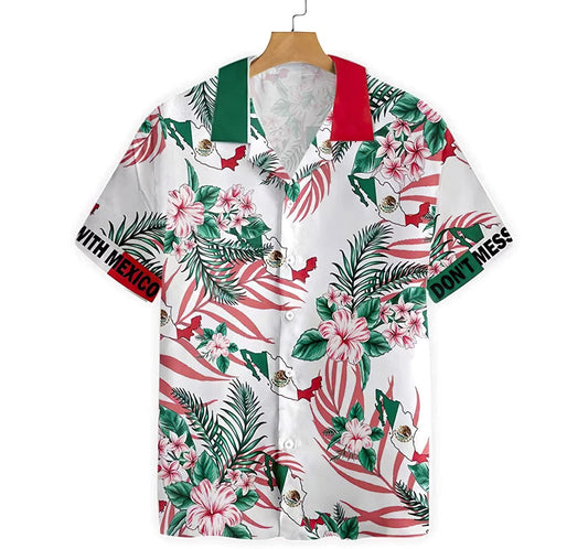Don't Mess With Mexico Hawaiian Shirt, Button Up Aloha Shirt For Men, Women HO0845