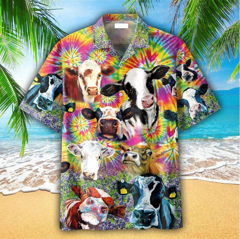 Easily Attracted By Cows Hawaiian Shirt, Hawaii Shirt Men, Aloha Shirt, Tropical Sleeve Summer HO2254
