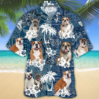 3D Full Printed Dog In Hawaiian Beach Shirts, Hawaii Aloha Summer Shirts For Dog Lover, Dog Hawaiian Shirt HO4883