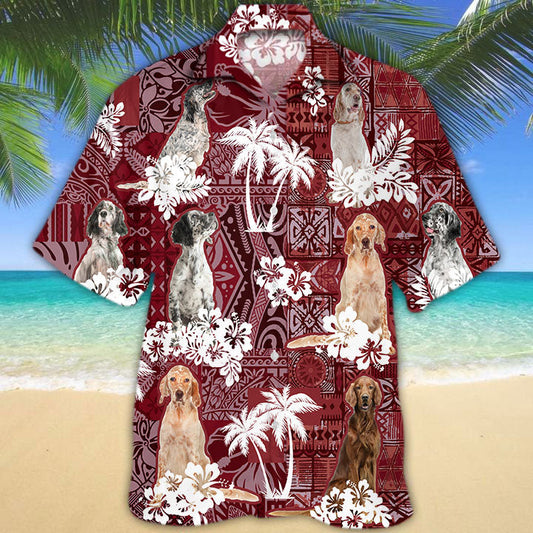 English Setter Hawaiian Shirt, Dog Hawaiian Shirts HO5192