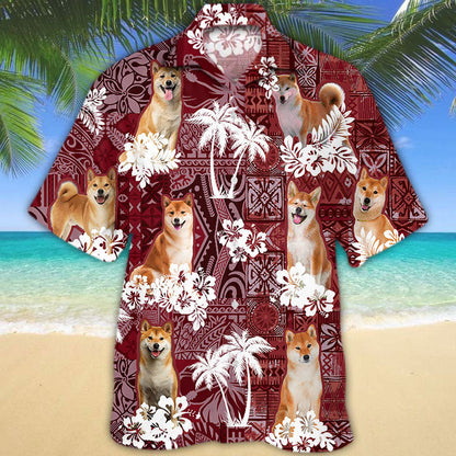 Shiba Inu Hawaiian Shirt, Cute Dog Hawaiian Shirt HO5255