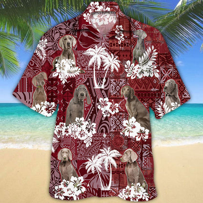 Weimaraner Hawaiian Shirt, Dog Hawaii Aloha Beach Shirt For Summer HO5263