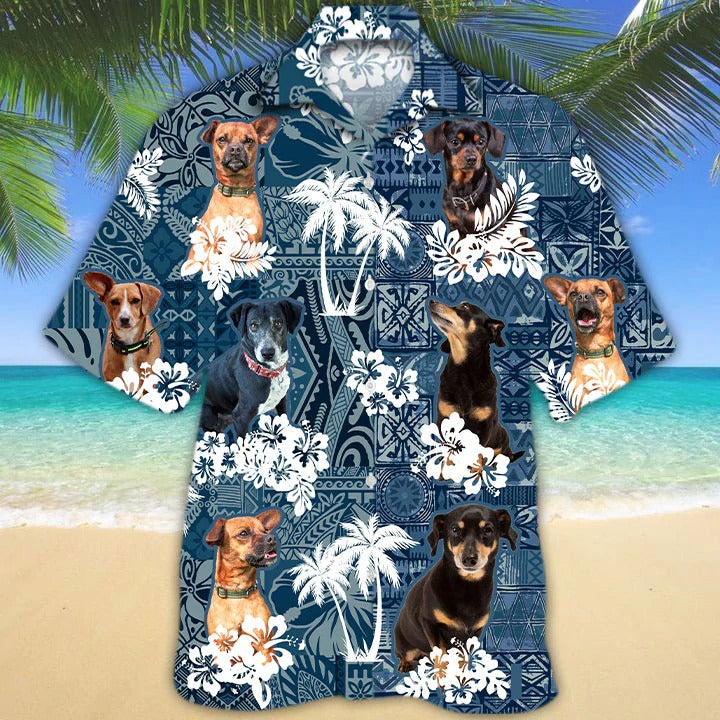 English Labrador Hawaiian Shirt, Bulldog Hawaiian Shirt, Dalmatian Hawaiian Shirt Chiweenie Hawaiian Shirt HO4887