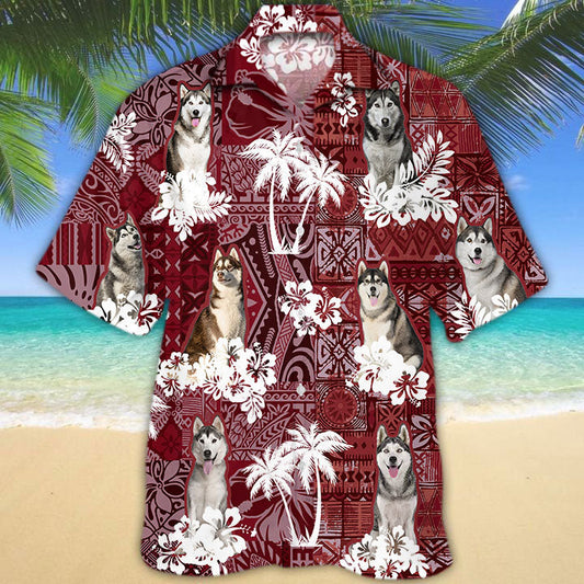 Husky Hawaiian Shirt, Dog Hawaiian Shirt For Her Him HO5208