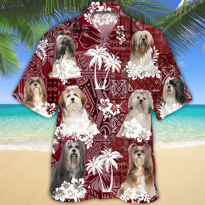 Lhasa Apso Hawaiian Shirt, Cute Dog Hawaii Shirt For Summer HO5221