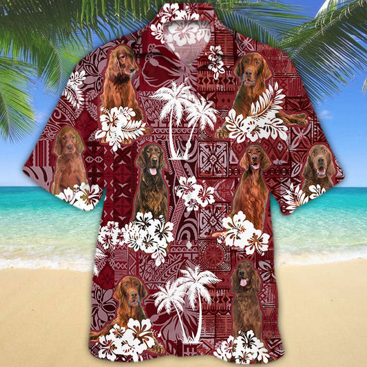 Irish Setter Hawaiian Shirt, Dog Hawaii Aloha Beach Shirt For Men Women HO5210
