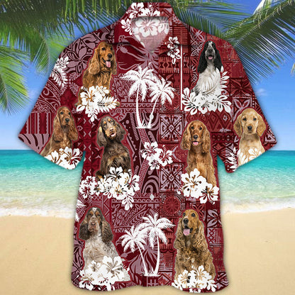 English Cocker Spaniel Hawaiian Shirt, Cute Dog On Hawaiian Shirts HO5189
