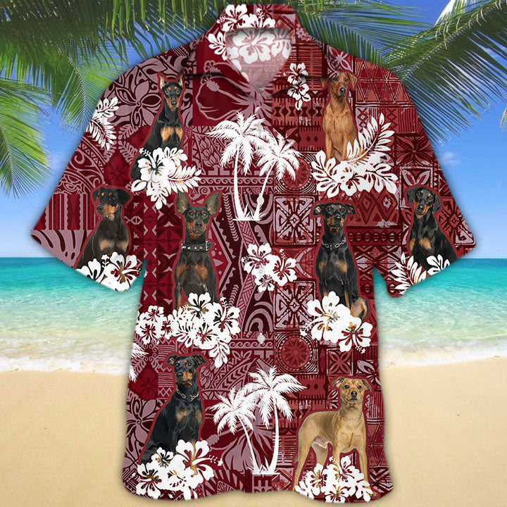 German Pinscher Hawaiian Shirt, Dog Hawaii Shirt Summer Short Sleeve HO5197