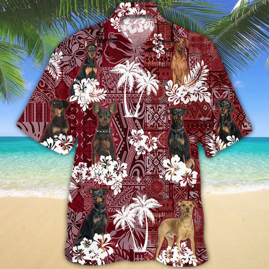 German Pinscher Hawaiian Shirt, Dog Hawaii Shirt Summer Short Sleeve HO5197