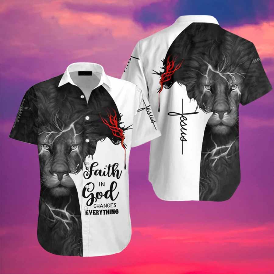 Faith In God Hawaiin Shirt - Christian Hawaiin Shirt For Men & Women HO3368