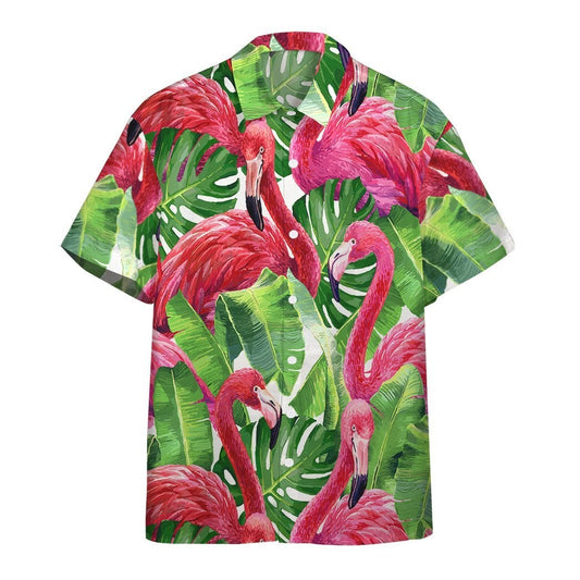 Flamingo Hawaiian Shirts, Flamingo Aloha Shirt For Men women, Funny Flamingo Shirt HO2206