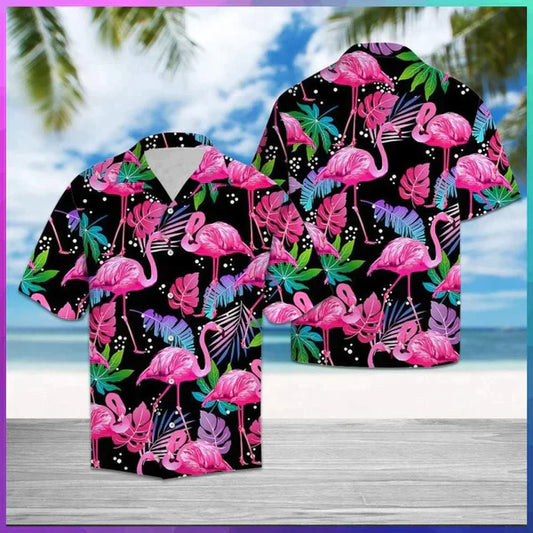 Flamingo Leaf Summer Hawaiian Shirt HO3239