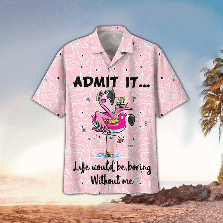 Flamingo Hawaii Shirt, Flamingo Hawaiian Shirt For summer, Flamingo Lovers HO2201